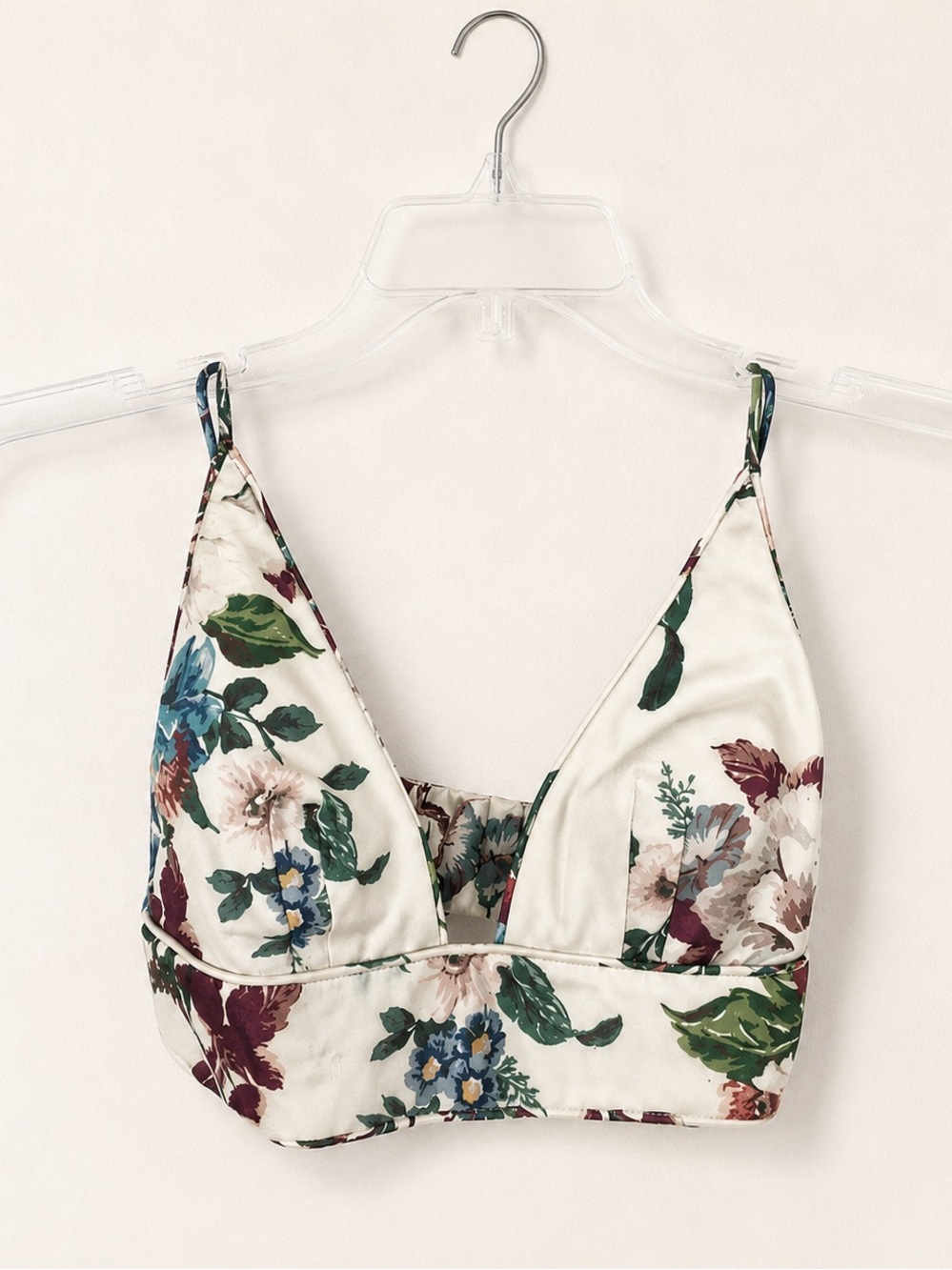 Zimmermann Matchmaker Floral Linen Silk Bra Top NWT US Size 4